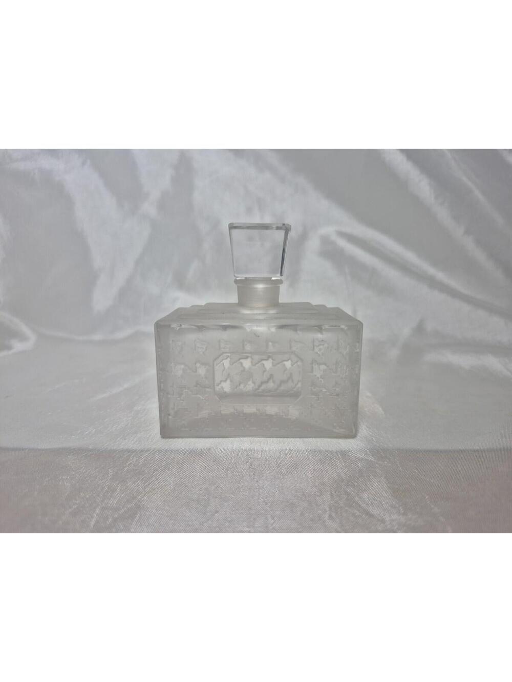 1950’S Miss Dior Christian Dior Crystal 3.5” Frosted Bottle Empty